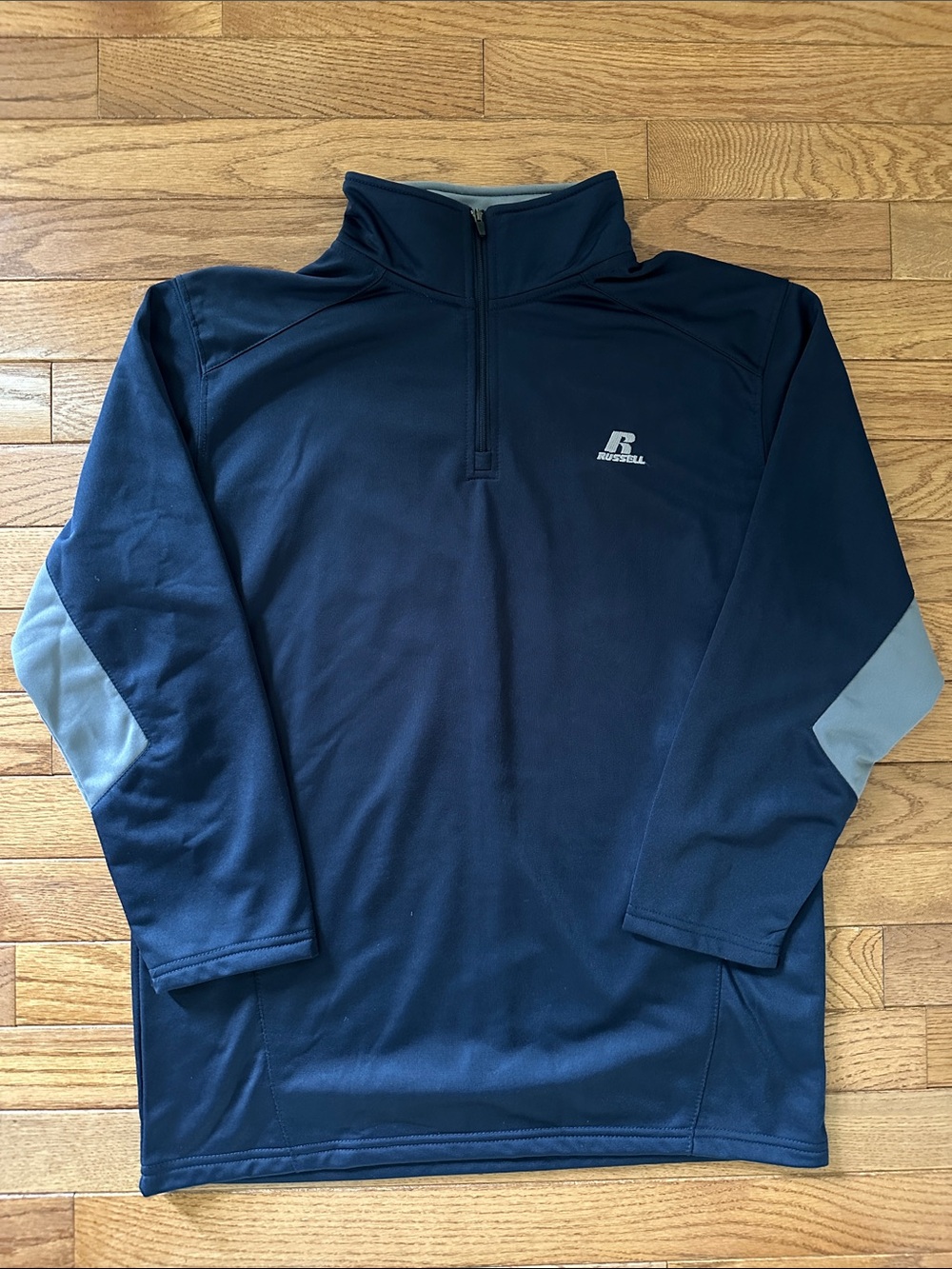 💙 RUSSELL ATHLETIC Quarter-Zip Pullover Gray size 10 youth 12 youth boys